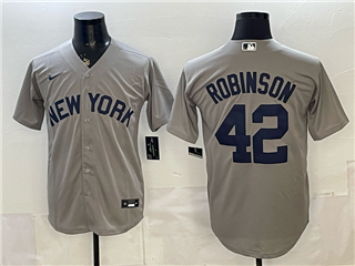 New York Yankees #42 Jackie Robinson Gray Limited Jersey