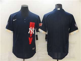 New York Yankees Navy 2021 MLB All-Star Game Flex Base Team Jersey