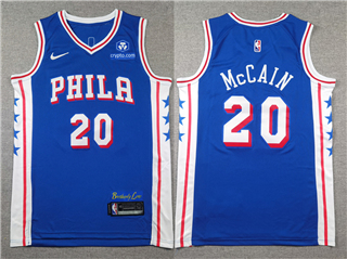 Philadelphia 76ers #20 Jared McCain Blue Swingman Jersey