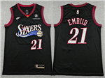 Philadelphia 76ers #21 Joel Embiid 2025-26 Black Classic Edition Swingman Jersey