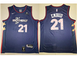 Philadelphia 76ers #21 Joel Embiid 2023-24 Navy City Edition Swingman Jersey