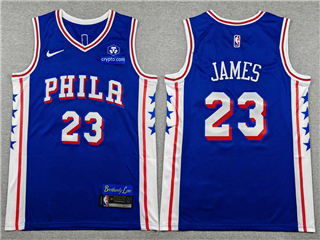 Philadelphia 76ers #23 Lebron James Blue Swingman Jersey