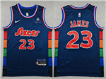 Philadelphia 76ers #23 Lebron James Navy City Edition Swingman Jersey