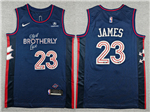 Philadelphia 76ers #23 Lebron James Navy City Edition Swingman Jersey
