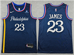 Philadelphia 76ers #23 Lebron James 2025-26 Navy City Edition Swingman Jersey