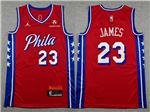 Philadelphia 76ers #23 Lebron James Red Statement Edition Swingman Jersey