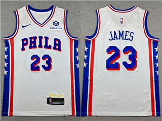 Philadelphia 76ers #23 Lebron James White Swingman Jersey