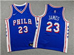 Philadelphia 76ers #23 Lebron James Youth Blue Swingman Jersey