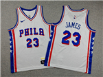 Philadelphia 76ers #23 Lebron James Youth White Swingman Jersey
