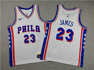 Philadelphia 76ers #23 Lebron James Youth White Swingman Jersey