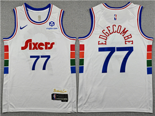 Philadelphia 76ers #77 VJ Edgecombe 2024-25 White City Edition Swingman Jersey