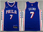 Philadelphia 76ers #7 Jaylen Brown Blue Swingman Jersey