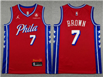 Philadelphia 76ers #7 Jaylen Brown Red Statement Edition Swingman Jersey