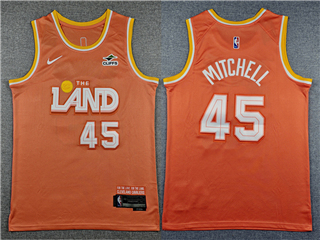 Cleveland Cavaliers #45 Donovan Mitchell 2025-26 Orange City Edition Swingman Jersey