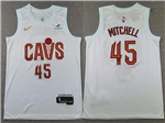 Cleveland Cavaliers #45 Donovan Mitchell 2022/23 White Swingman Jersey