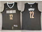 Memphis Grizzlies #12 Ja Morant 2023-24 Black City Edition Swingman Jersey