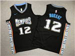 Memphis Grizzlies #12 Ja Morant Youth 2022-23 Black City Edition Swingman Jersey