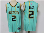 Charlotte Hornets #2 LaMelo Ball 2020-21 Teal City Edition Swingman Jersey