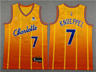 Charlotte Hornets #7 Kon Knueppel 2025-26 Orange City Edition Swingman Jersey