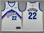 Utah Jazz #22 Darryn Peterson White Swingman Jersey