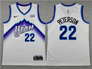 Utah Jazz #22 Darryn Peterson White Swingman Jersey