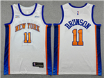 New York Knicks #11 Jalen Brunson 2025-26 White City Edition Swingman Jersey