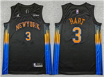 New York Knicks #3 Josh Hart 2025-26 Black Statement Edition Swingman Jersey