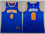 New York Knicks #8 OG Anunoby Blue Swingman Jersey