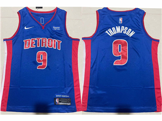 Detroit Pistons #9 Ausar Thompson Blue Swingman Jersey
