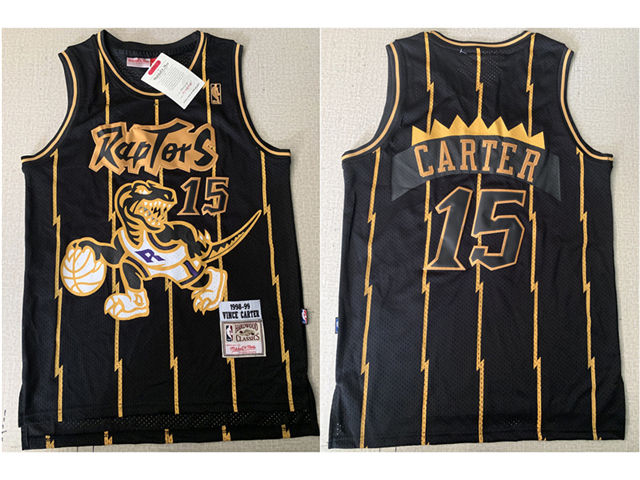 vince carter black and gold jersey