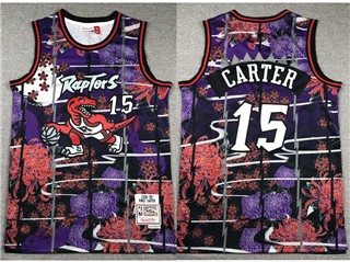 Toronto Raptors #15 Vince Carter Year Of the Rabbit Purple Hardwood Classics Jersey