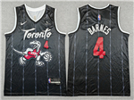 Toronto Raptors #4 Scottie Barnes 2025-26 Black City Edition Swingman Jersey