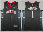 Houston Rockets #1 Amen Thompson 2024-26 Black Statement Swingman Jersey