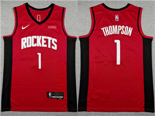Houston Rockets #1 Amen Thompson Red Swingman Jersey