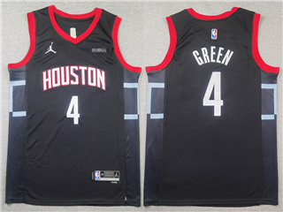 Houston Rockets #4 Jalen Green Black Swingman Jersey