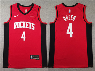 Houston Rockets #4 Jalen Green Red Swingman Jersey