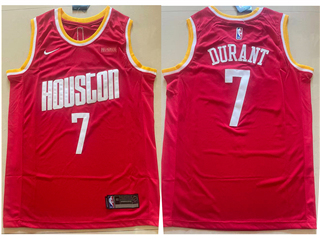 Houston Rockets #7 Kevin Durant Red Classic Swingman Jersey