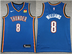 Oklahoma City Thunder #8 Jalen Williams Blue Swingman Jersey