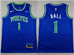 Minnesota Timberwolves #1 LaMelo Ball 2026-27 Blue Swingman Jersey