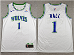 Minnesota Timberwolves #1 LaMelo Ball 2026-27 White Swingman Jersey