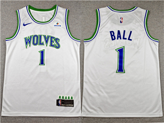 Minnesota Timberwolves #1 LaMelo Ball 2026-27 White Swingman Jersey