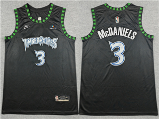 Minnesota Timberwolves #3 Jaden McDaniels 2025-26 Black Classic Swingman Jersey