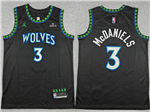 Minnesota Timberwolves #3 Jaden McDaniels 2026-27 Black Statement Swingman Jersey