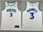 Minnesota Timberwolves #3 Jaden McDaniels 2026-27 White Swingman Jersey