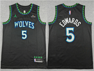 Minnesota Timberwolves #5 Anthony Edwards 2026-27 Black Statement Swingman Jersey