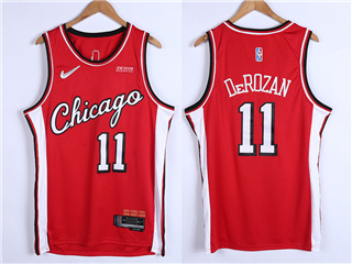 Chicago Bulls #11 DeMar DeRozan 2021-22 Red City Edition Swingman Jersey