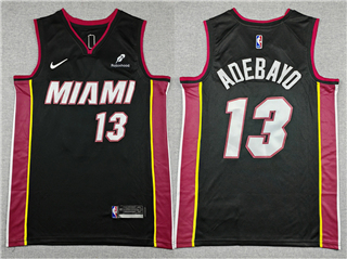Miami Heat #13 Bam Adebayo Black Swingman Jersey