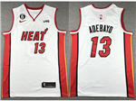 Miami Heat #13 Bam Adebayo White Swingman Jersey