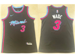 Miami Heat #3 Dwyane Wade Youth Black City Edition Swingman Jersey