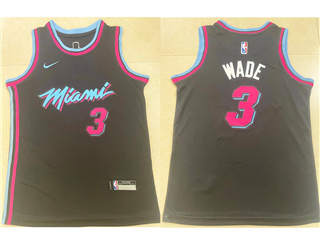 Miami Heat #3 Dwyane Wade Youth Black City Edition Swingman Jersey